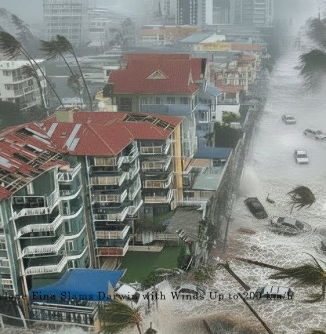 ஆஸ்திரேலியாவை கலங்கடிக்கும் அதிதீவிர 'ஃபினா' புயல்